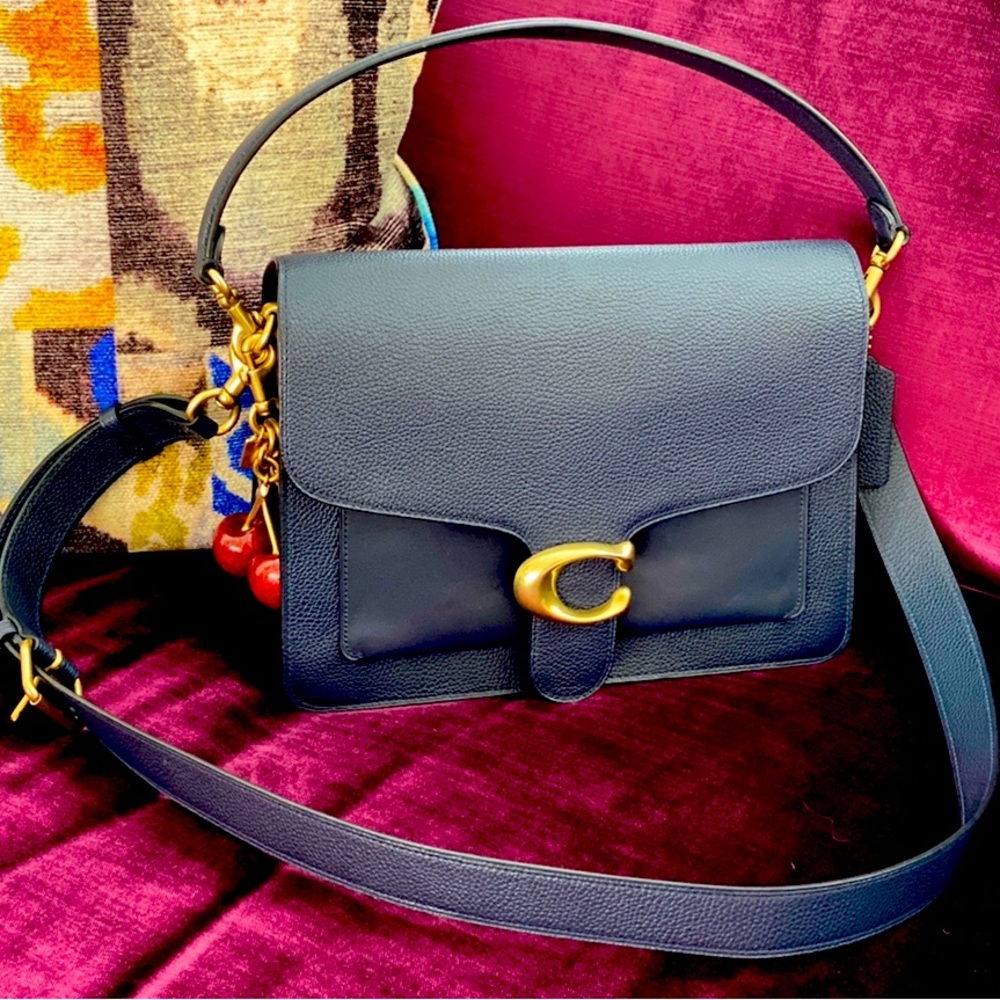 Coach tabby shoulder bag  excellent condition . Midnight navy